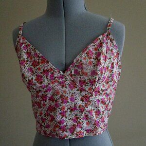 NWOT Zara Floral Bralette